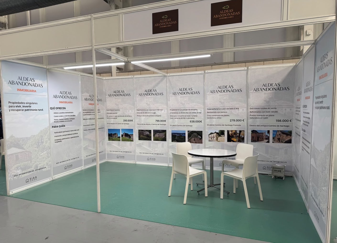 Aldea Abandonadas Inmobiliaria referente y nº 1 de la inmobiliarias especializadas lleva el potencial de la España rural al Salón Inmobiliario del Alto Aragón SiAA 2026,